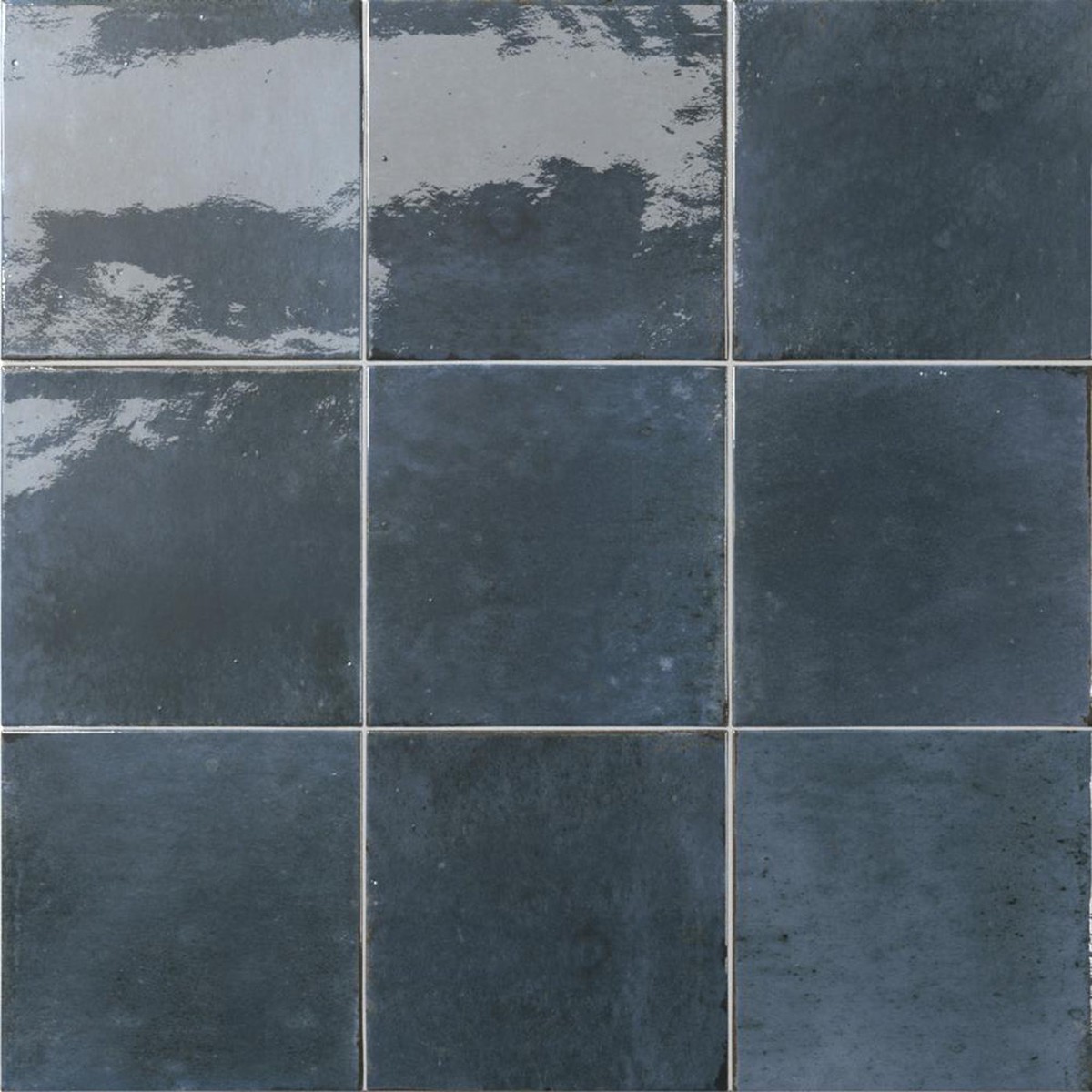 Agadir Floor Tile - Wall Or Floor Mount - 58 x 58 PorcelainGloss Dark Blue