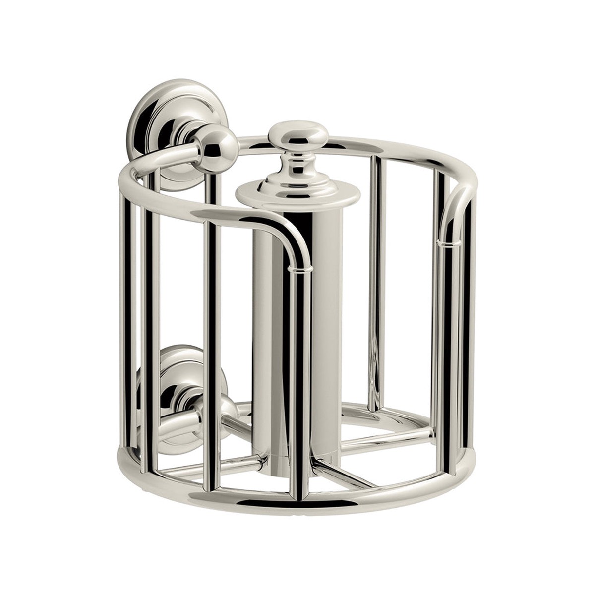 Artifacts Carriage Toilet Paper Holder - Wall Mount - 7 BrassPolished Nickel