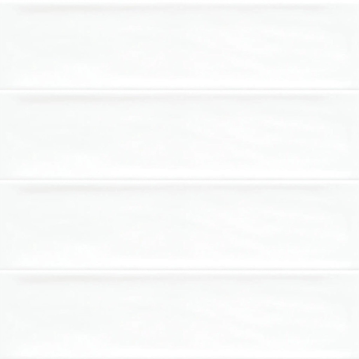 Flow White Rectangular Wall Tile - Wall Mount - 3 x 12 CeramicWhite