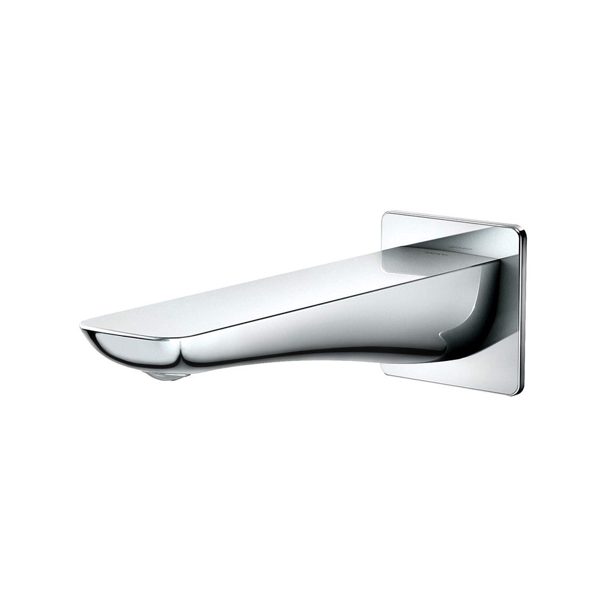 Gr Modern S Tub Spout - Wall Mount - 8 BrassPolished Chrome