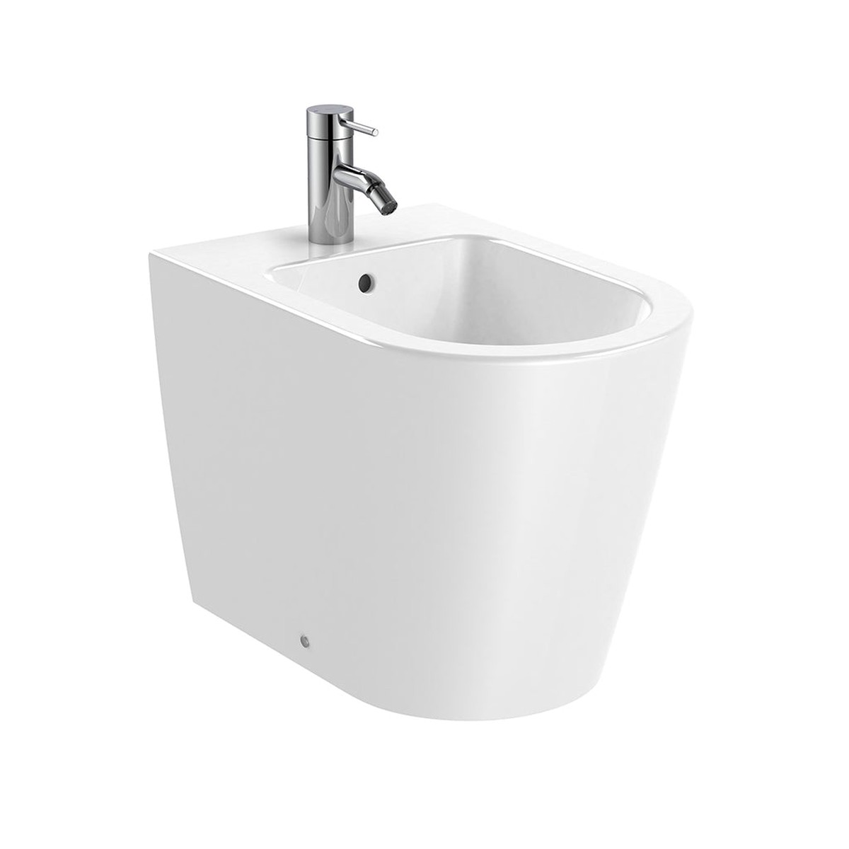 Inspira Round Bidet - Floor Mount - 15 PorcelainGlossy White