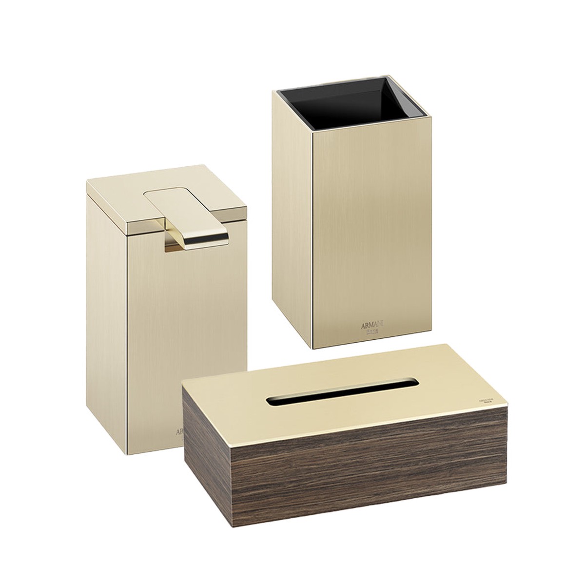 Island Bathroom Accessories Set - Free Standing - MetalGreige