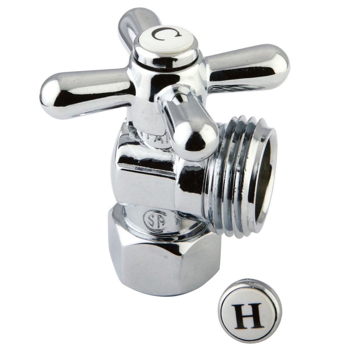 Kingston Brass English Vintage Angle Stop with 12 IPS x 34 Hose Thread
