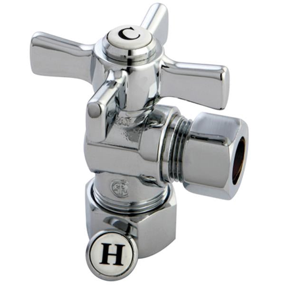 Kingston Brass Millennium 58 OD Compression x 12 OD Compression Angle Valve