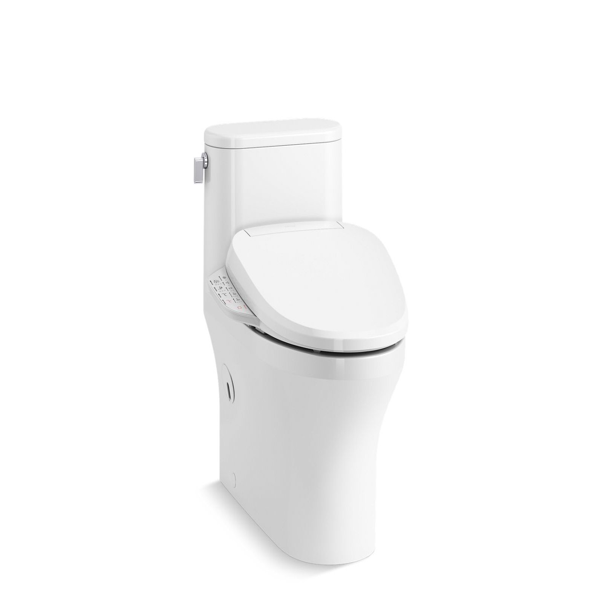 KOHLER K-28020-HC Spacity Hidden cord one-piece compact elongated toilet with skirted trapway 128 gpf