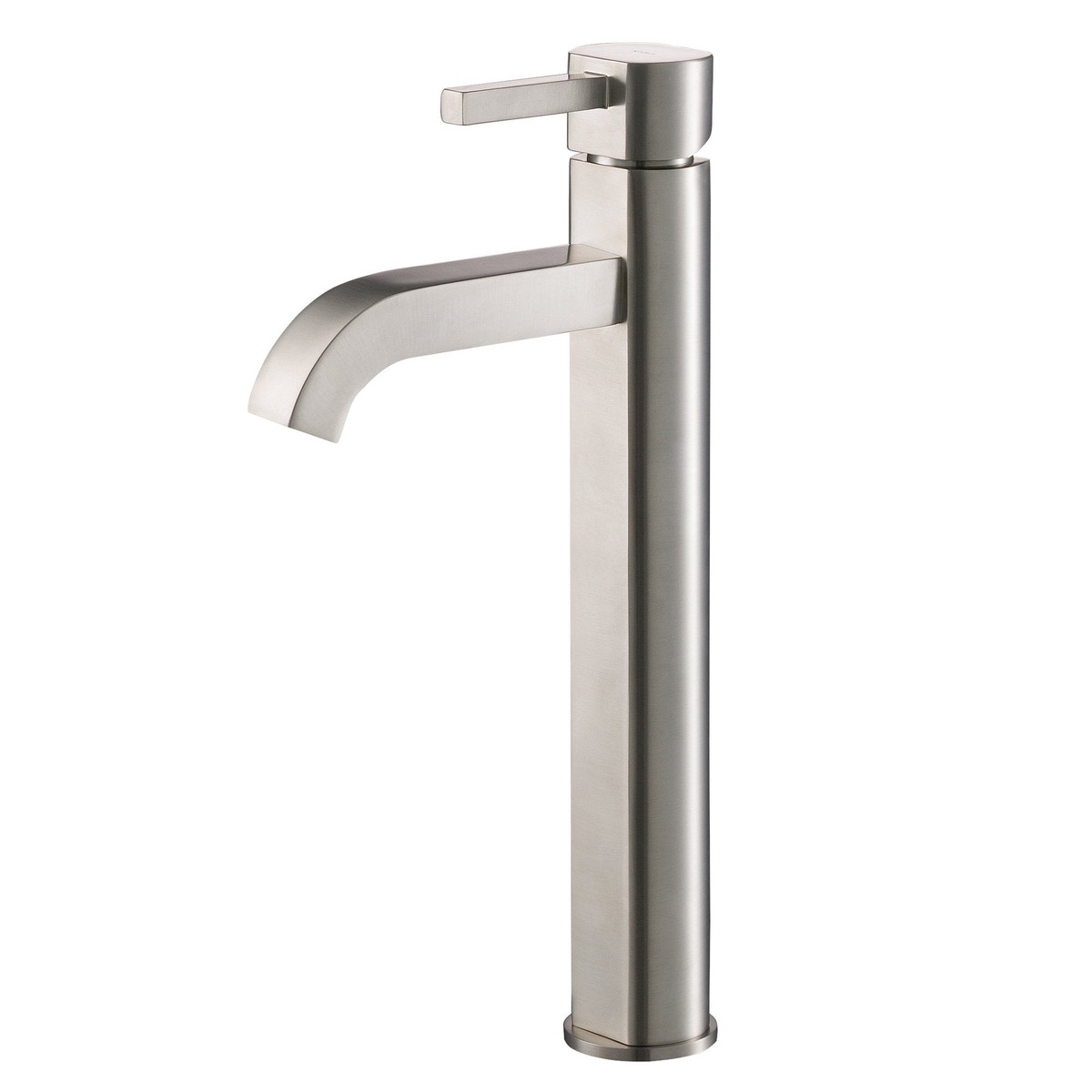 KRAUS Ramus Tall Vessel Bathroom Faucet in Satin Nickel