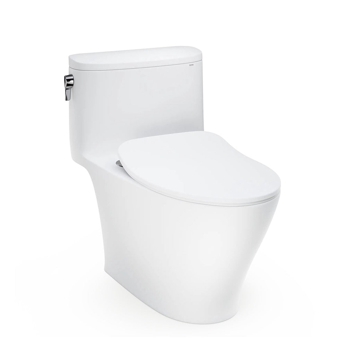 Nexus Elongated Complete One Piece Toilet - Floor Mount - 18 Vitreous ChinaMatt White
