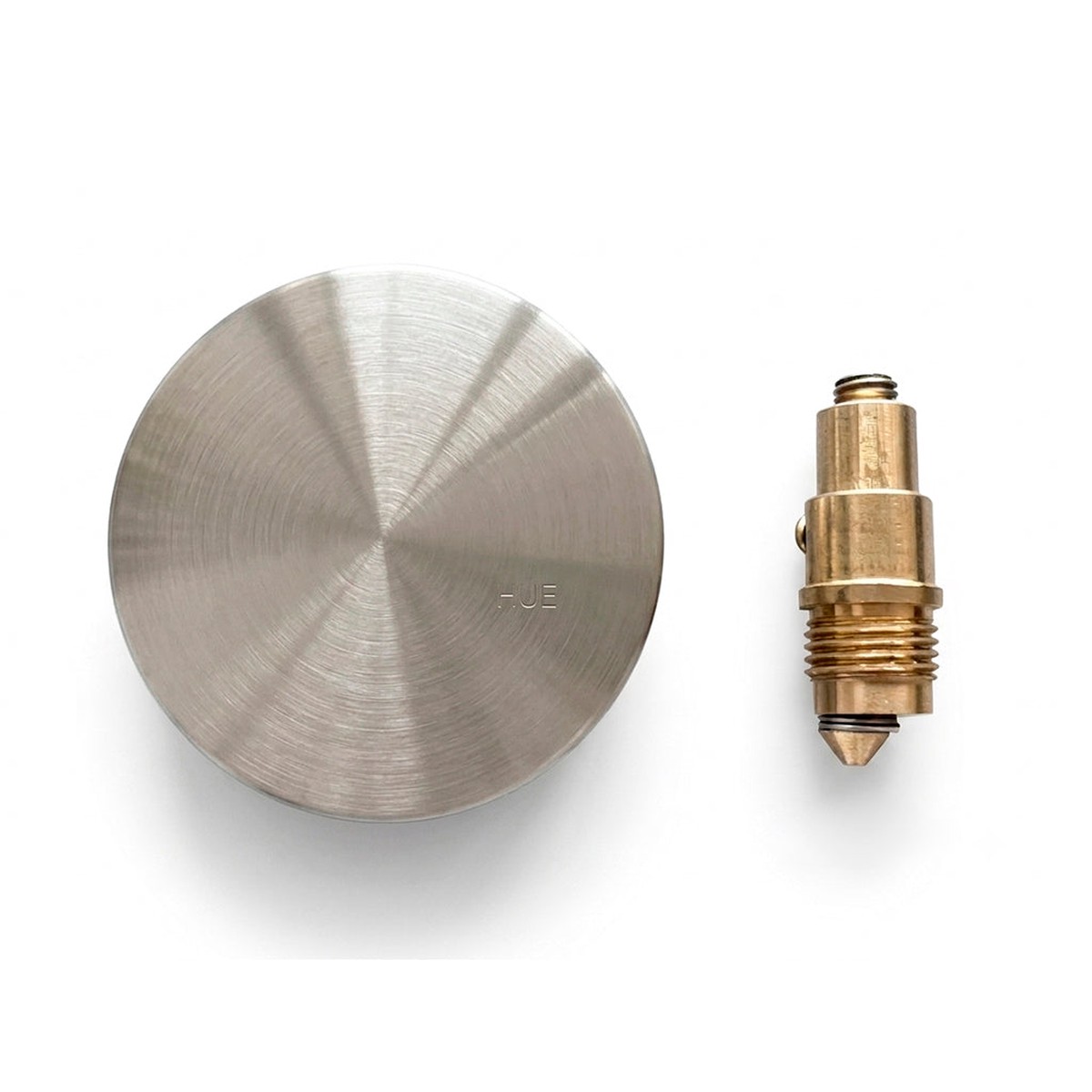 Universal Click-Clack Sink Drain Cap And Core - Drop-In - 2 BrassBrushed Nickel