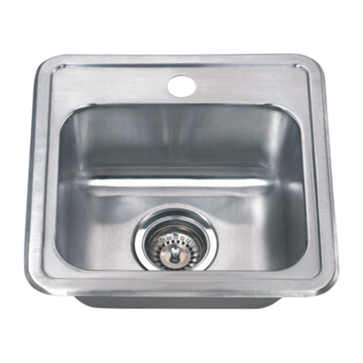 Wells Sinkware 15 22-Gauge Drop-in Single Bowl Stainless Steel Bar Sink