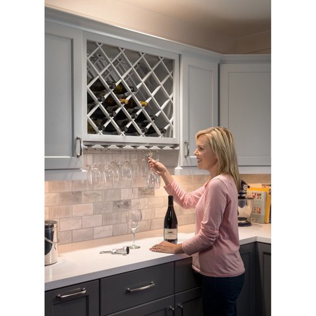25 x 45 Wine Lattice Rack with Bevel