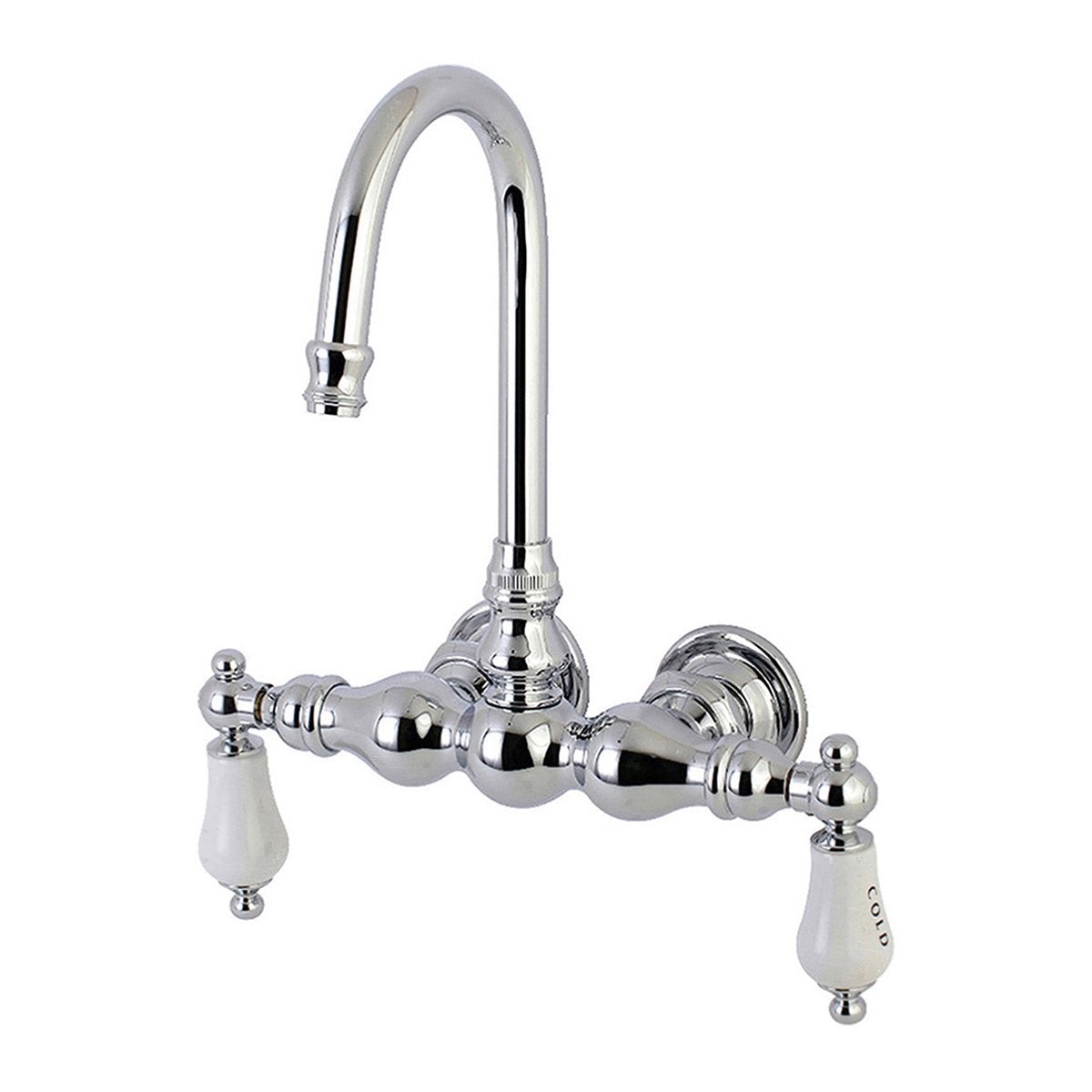 Aqua Vintage AE3TX-P Vintage 3-38-Inch Wall Mount Tub Faucet
