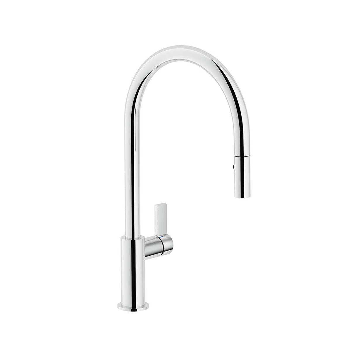Capri Pull Out Kitchen Faucet - Single Hole - 17 BrassPolished Chrome