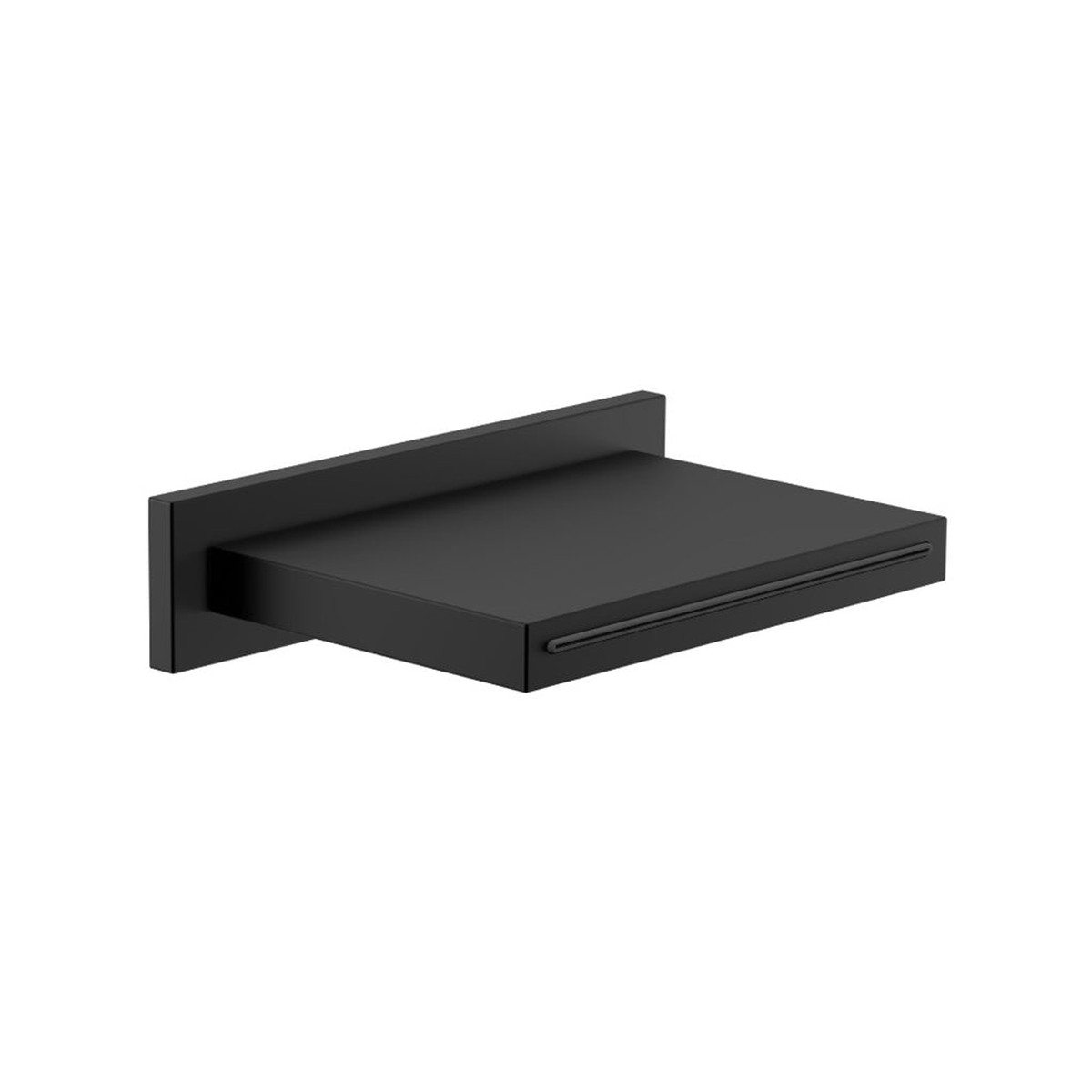 Cascade Waterfall Tub Spout - Wall Mount - 10 Stainless SteelMatt Black