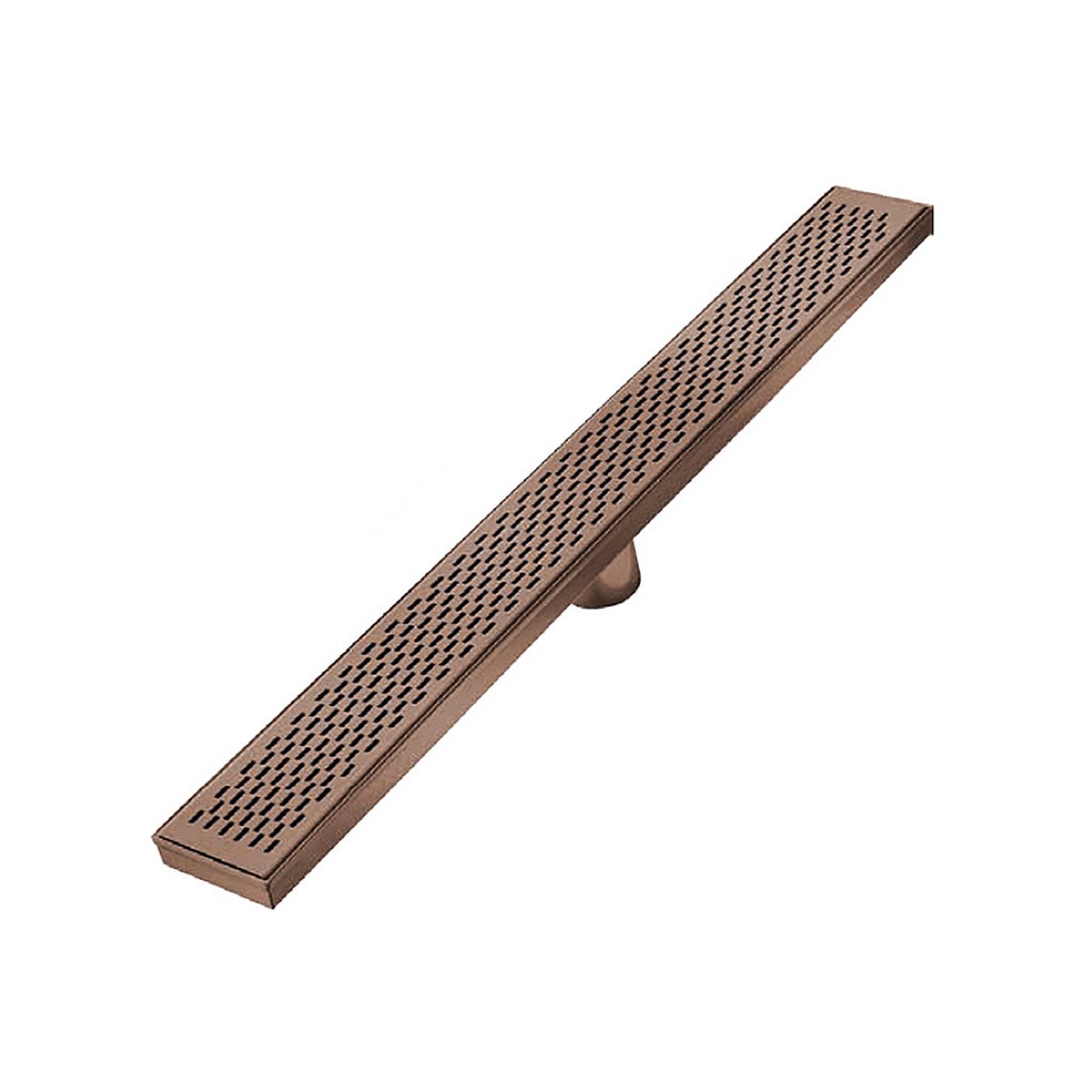 Delta Delmar Standard Plain Edge Linear Shower Drain - Floor Mount - 32 Stainless SteelBronze