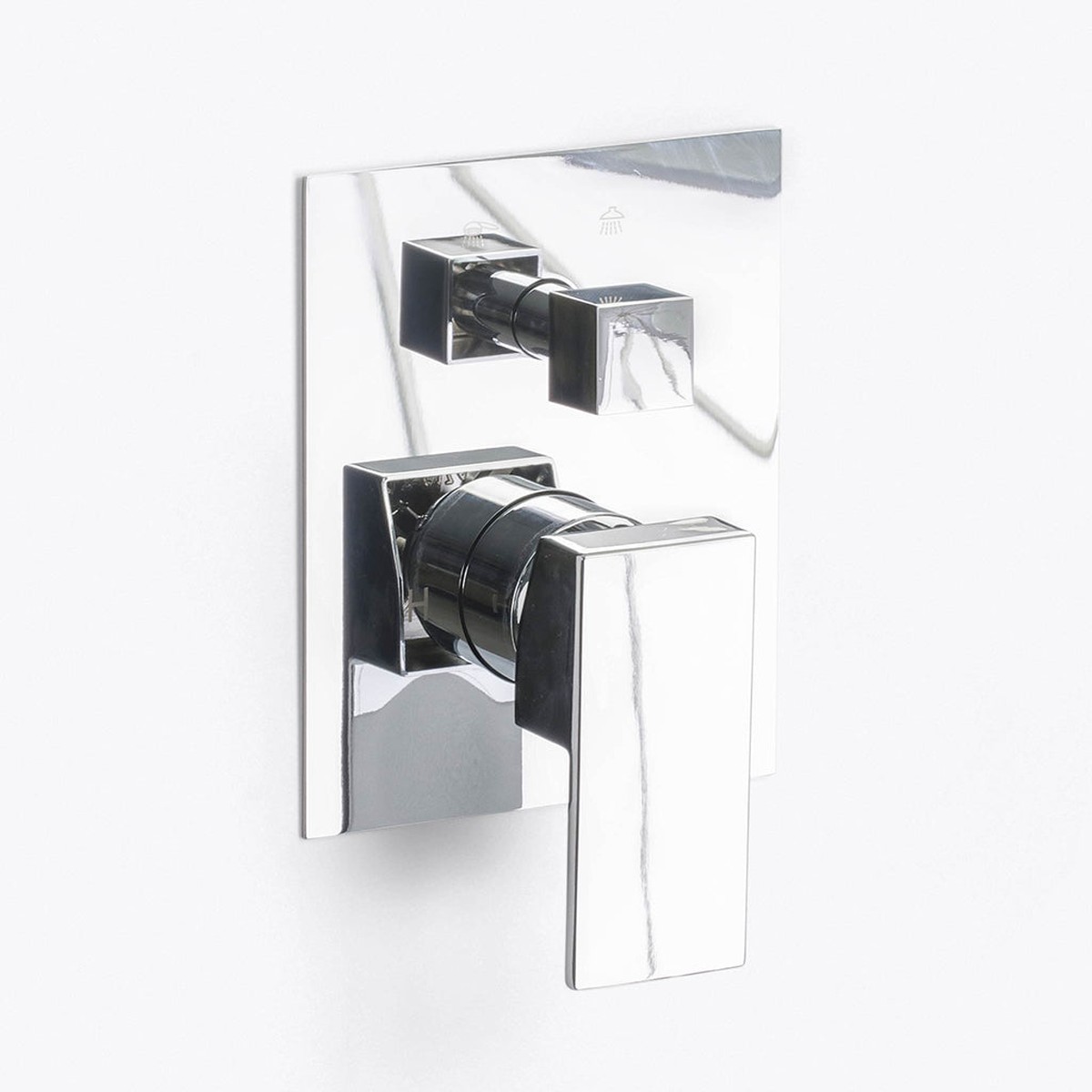 Devon 2 Way Pressure Balance Shower Mixer - Wall Mount - 5W x 8H BrassPolished Chrome