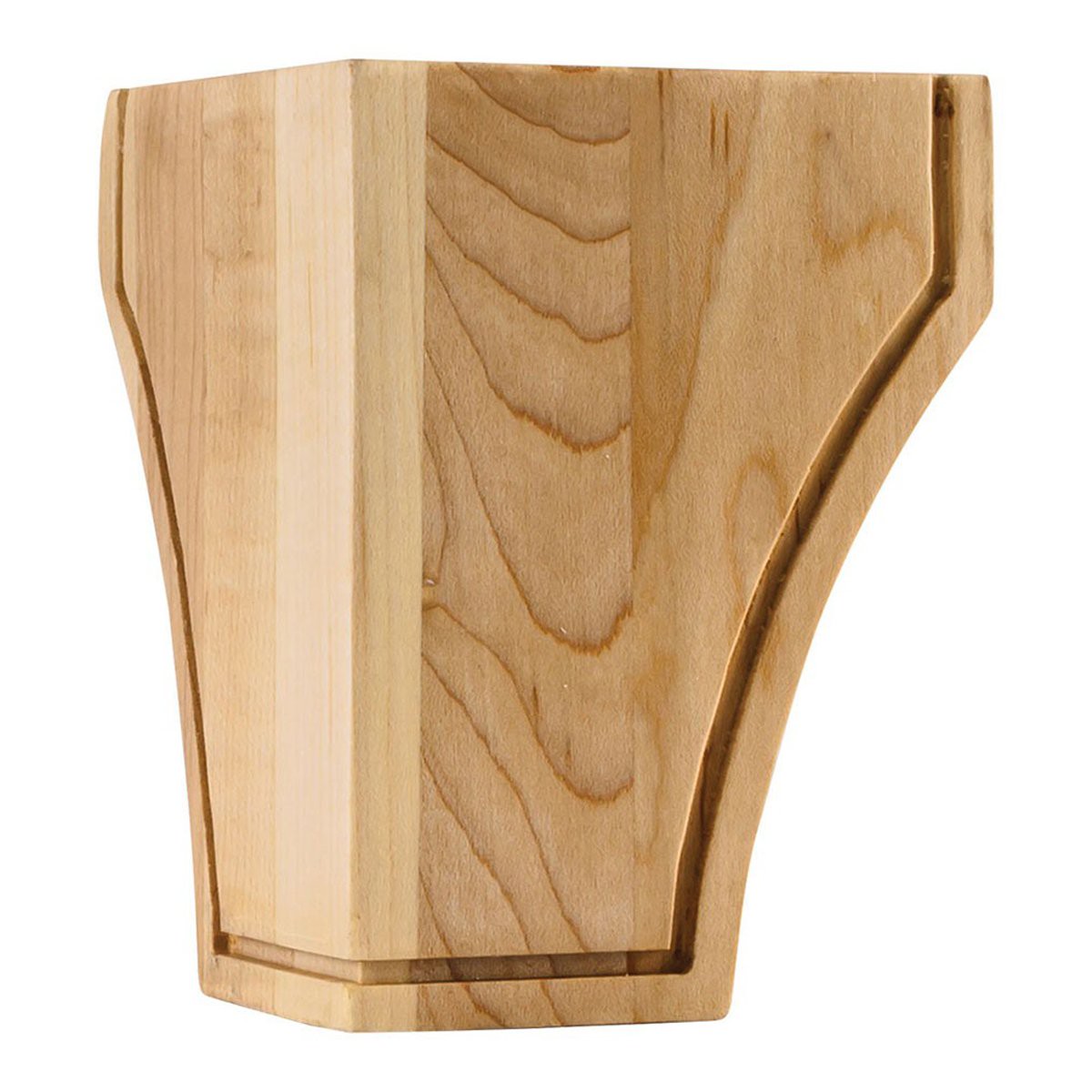 Hardware Resources Triangular Rubberwood Mission Bun Foot