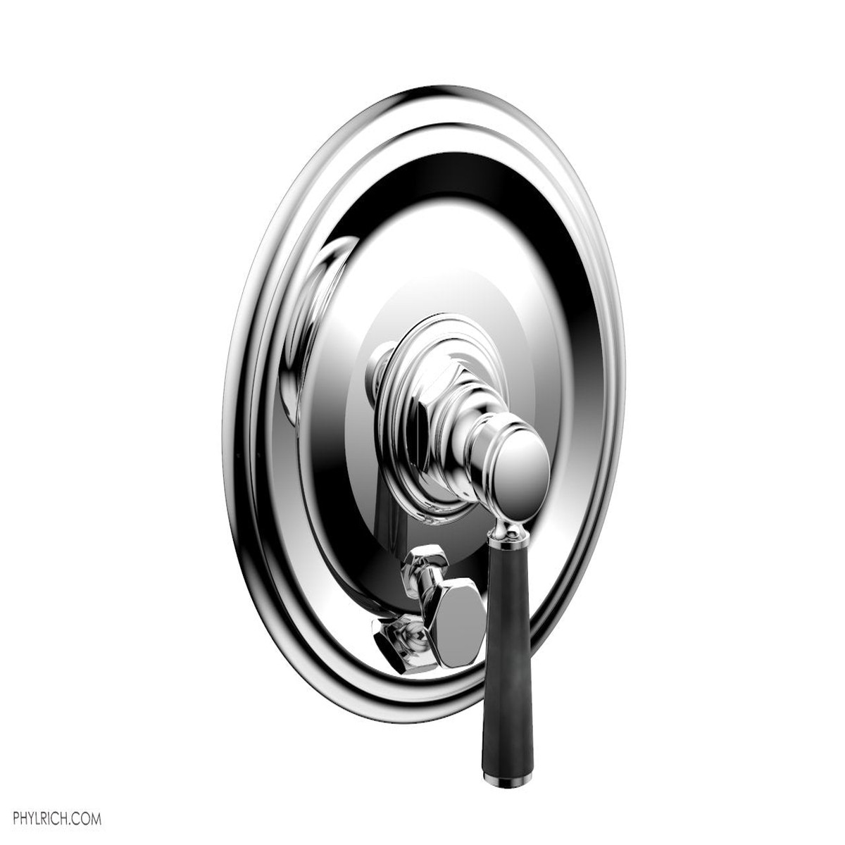 HEX TRADITIONAL Pressure Balance Shower Plate with Diverter and Handle Trim Set 4-164