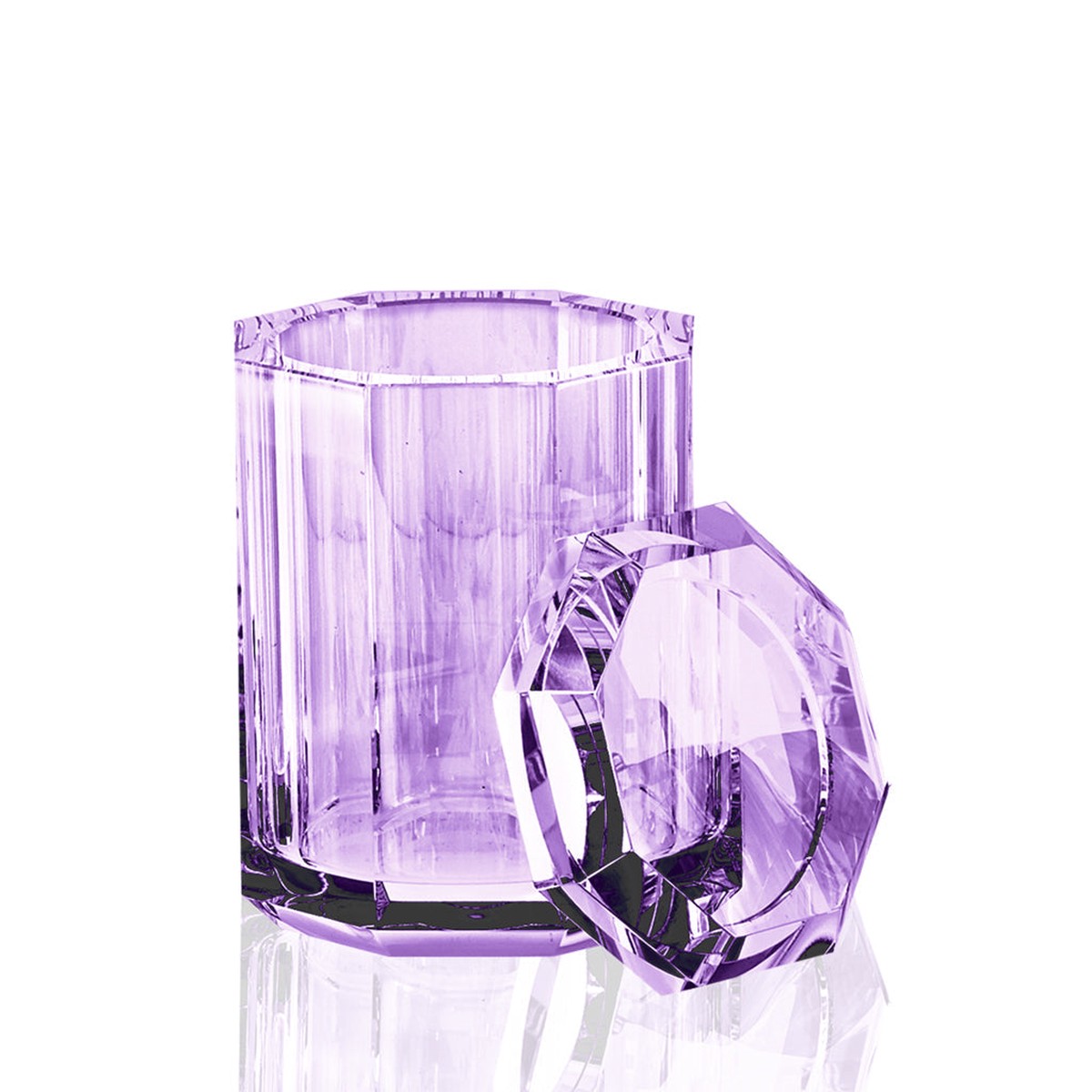 Kristall Multipurpose Box - Free Standing - 4 GlassViolet