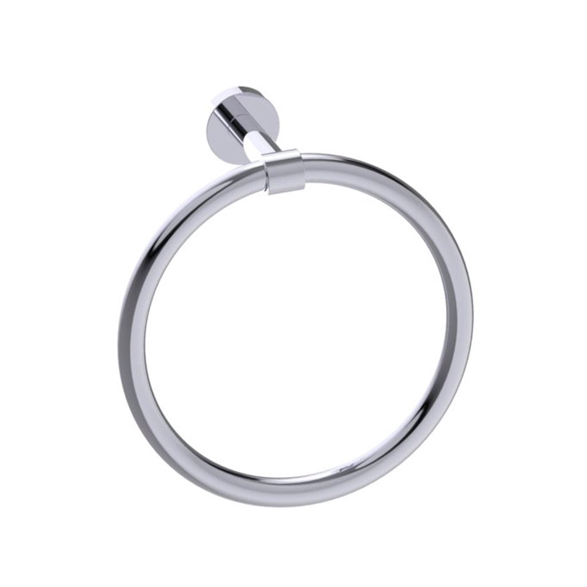 Oslo Towel Ring - Wall Mount - 8 BrassPolished Chrome