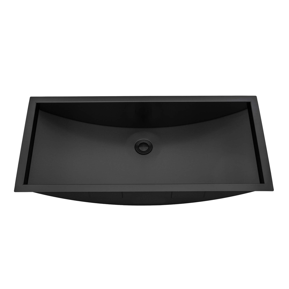 Ruvati 34 x 14 Gunmetal Stainless Steel Undermount Rectangular Bathroom Sink