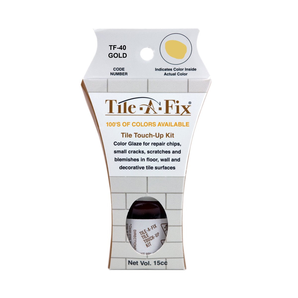 TF-40 Tile-A-Fix Touch Up Repair Glaze - Gold