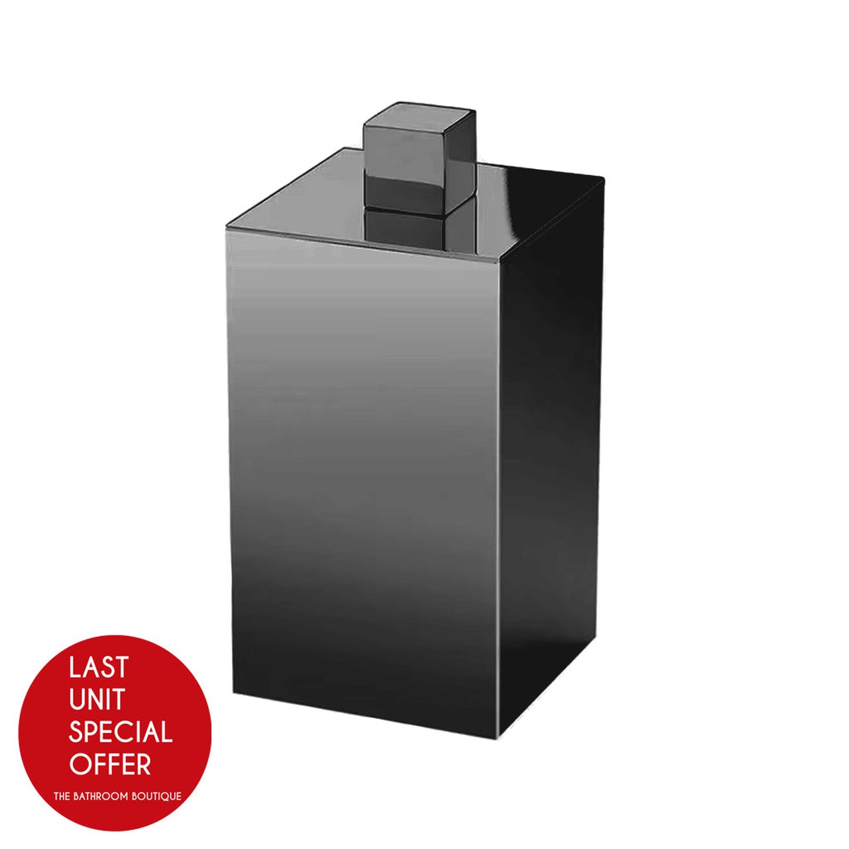 Box Metal Cotton Box - Free Standing - 5 BrassMatt Black - Last Unit Special Offer