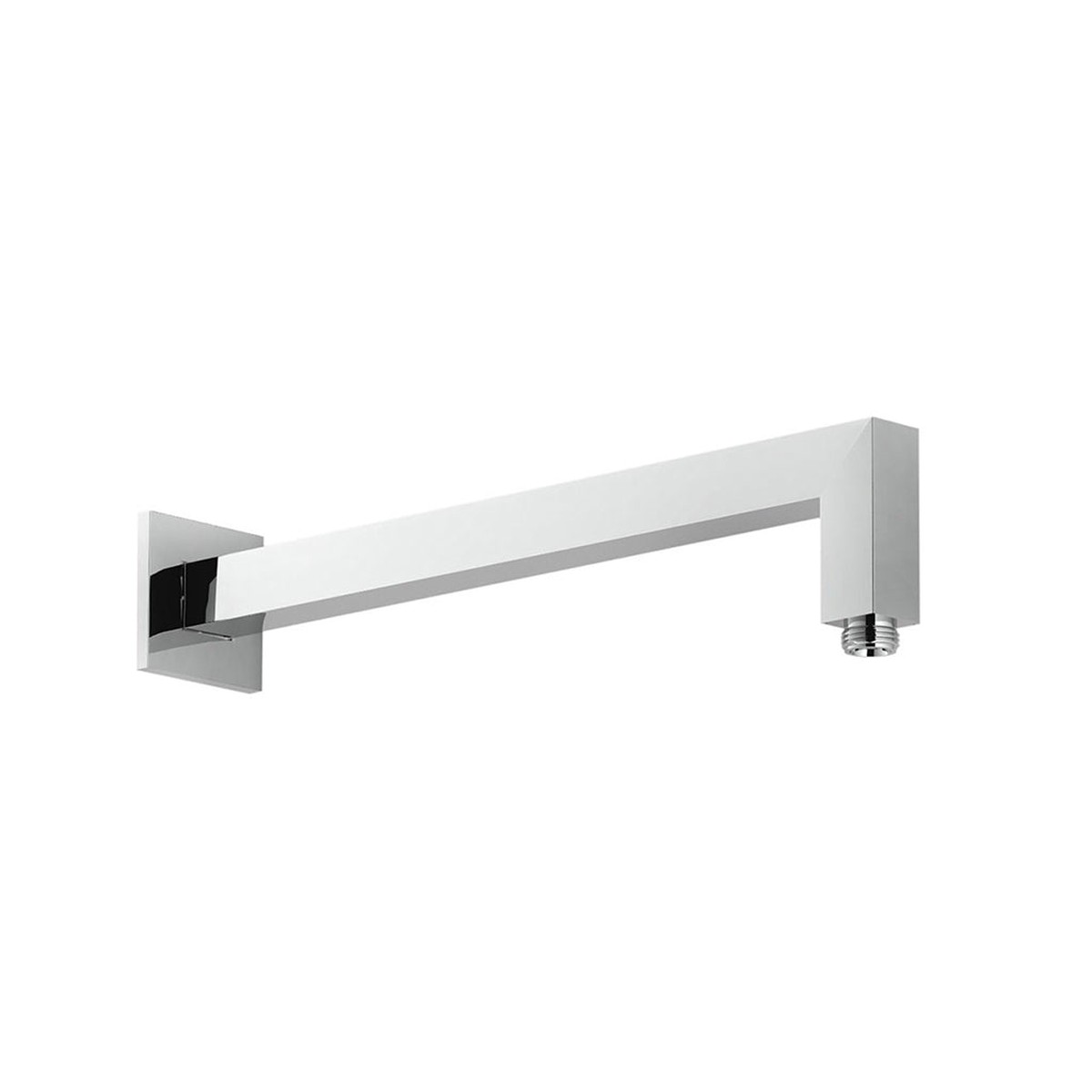 Devon Shower Arm - Wall Mount - 16 BrassPolished Chrome