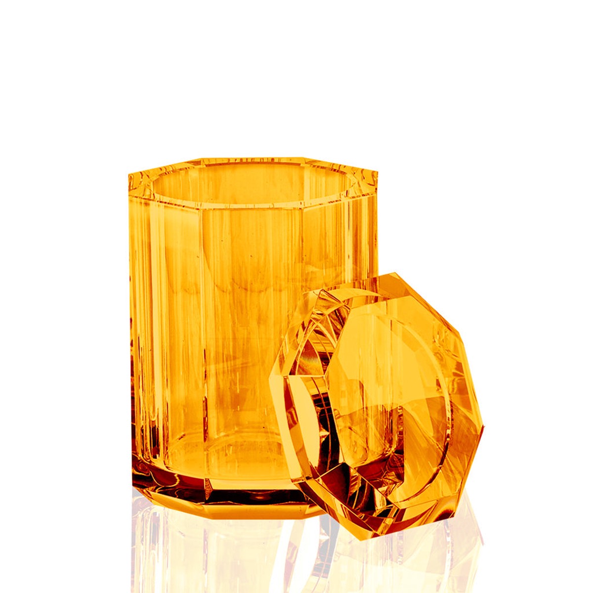 Kristall Multipurpose Box - Free Standing - 4 GlassAmber