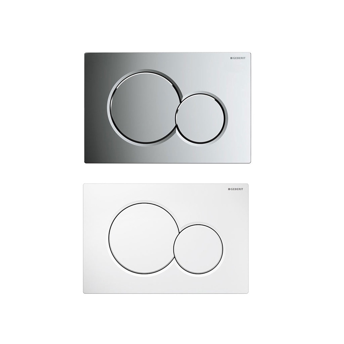 Sigma 01 Dual Toilet Flush Plate - Wall Mount - 10 Plastic