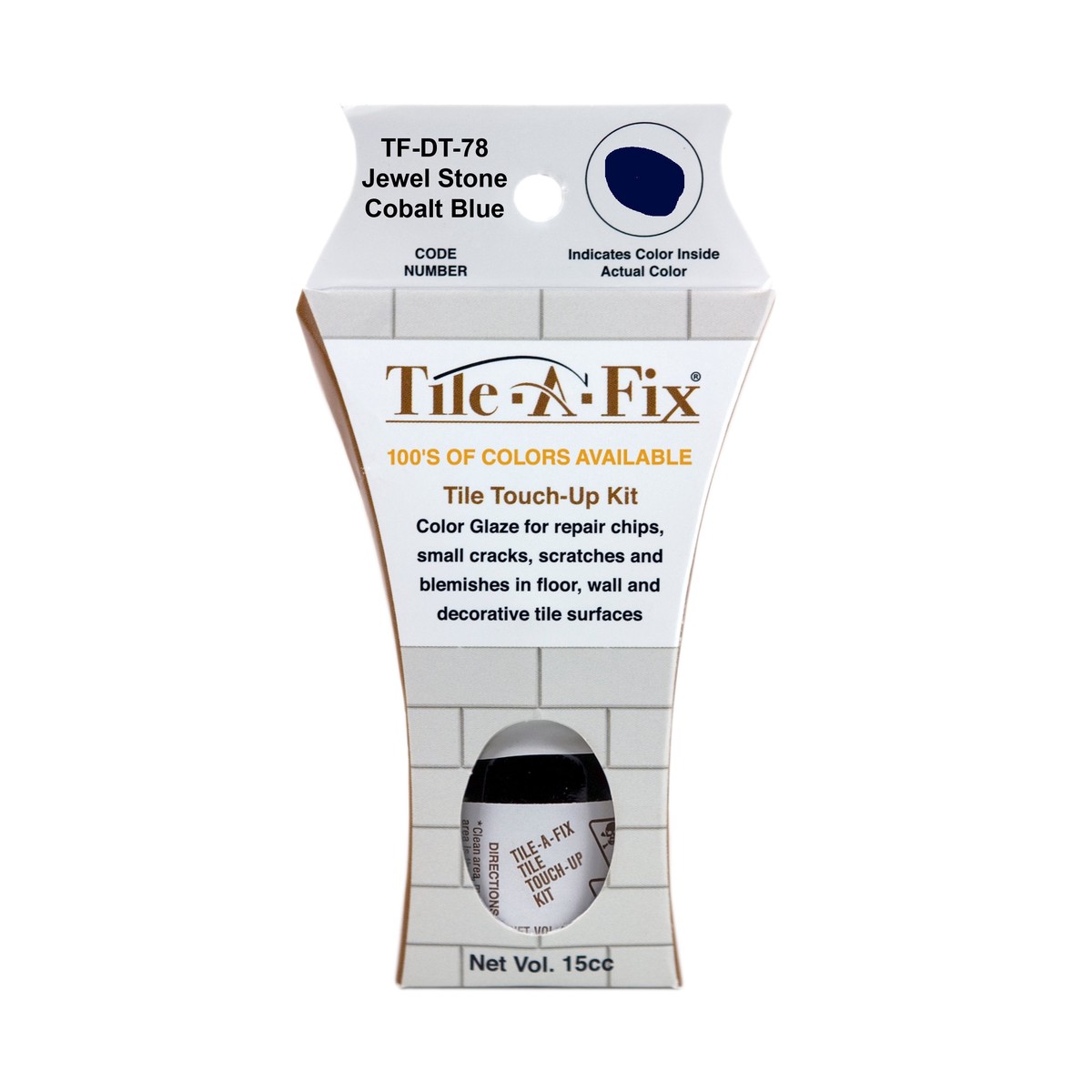 TF-DT-78 Tile-A-Fix Tile Touch Up Repair Glaze - Daltile Jewel Stone Cobalt Blue
