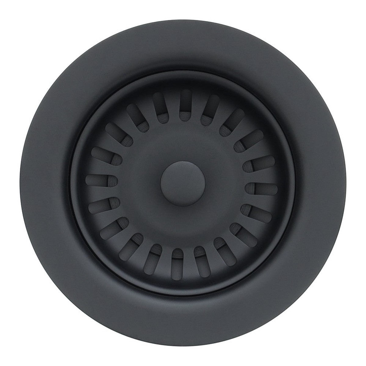 35 Kitchen Basket Strainer Drain in Matte Black
