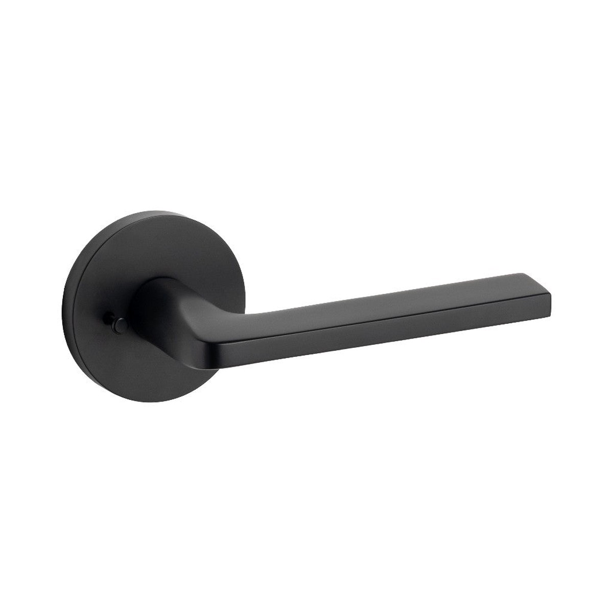 Athena Round Concealed Privacy Door Leverset - Door Mount - 6 BrassMatt Black