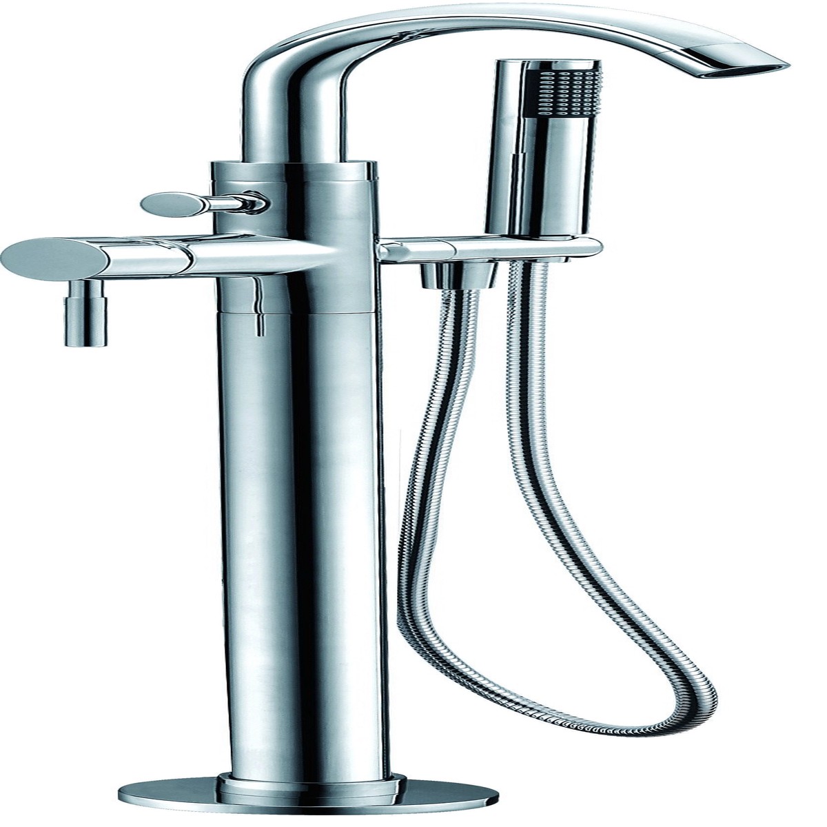 Dawn Floor Mount Freestanding Bathtub Filler Faucet with Hand Held Shower