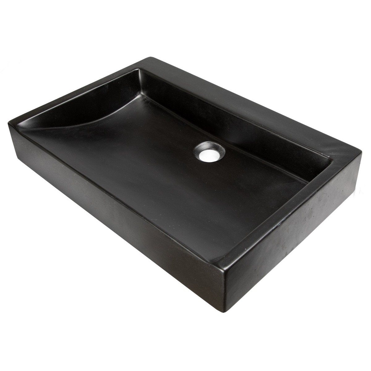 Eden Bath Rectangular Sloped Concrete Vessel Sink