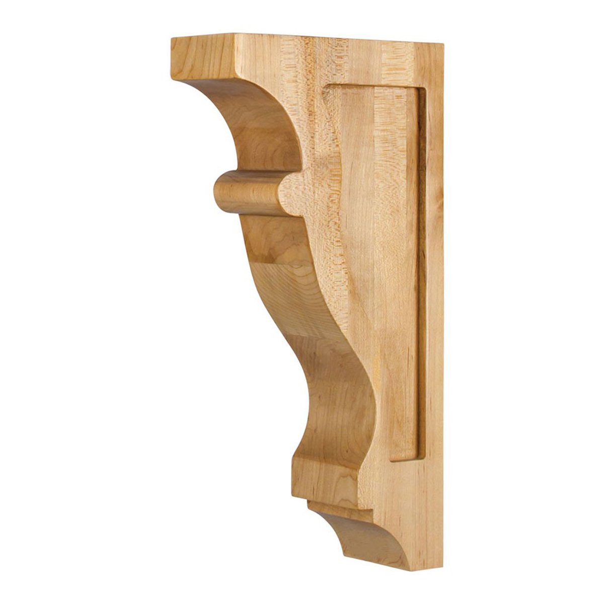 Hardware Resources 2-12 x 6 x 12 Rubberwood Contour Corbel