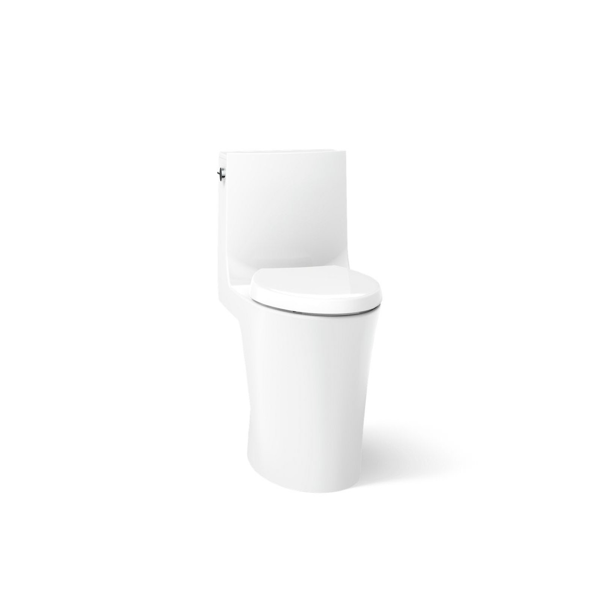 KOHLER K-1381-TBH Veil One-piece Elongated Toilet with Skirted Trapway Dual-flush