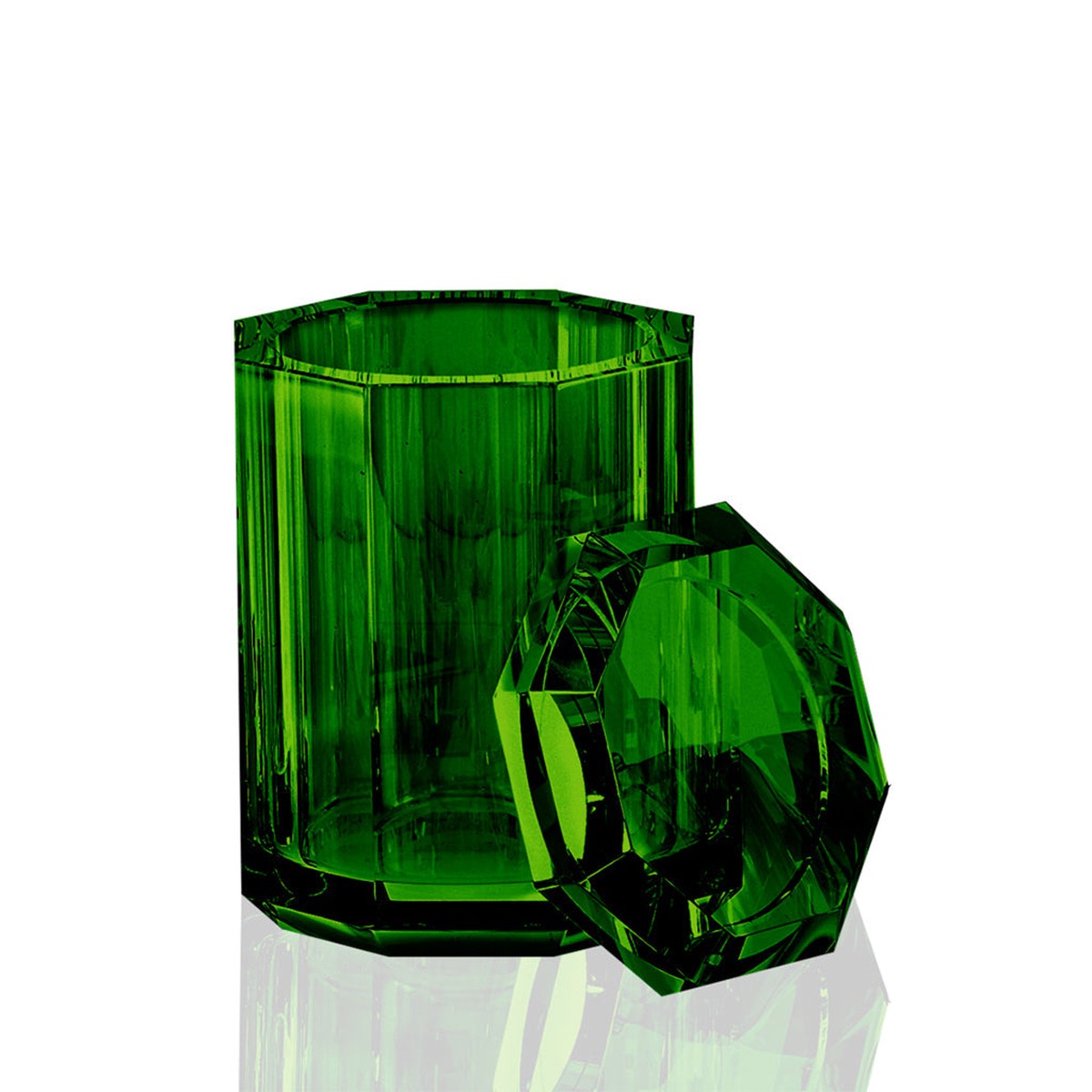 Kristall Multipurpose Box - Free Standing - 4 GlassGreen