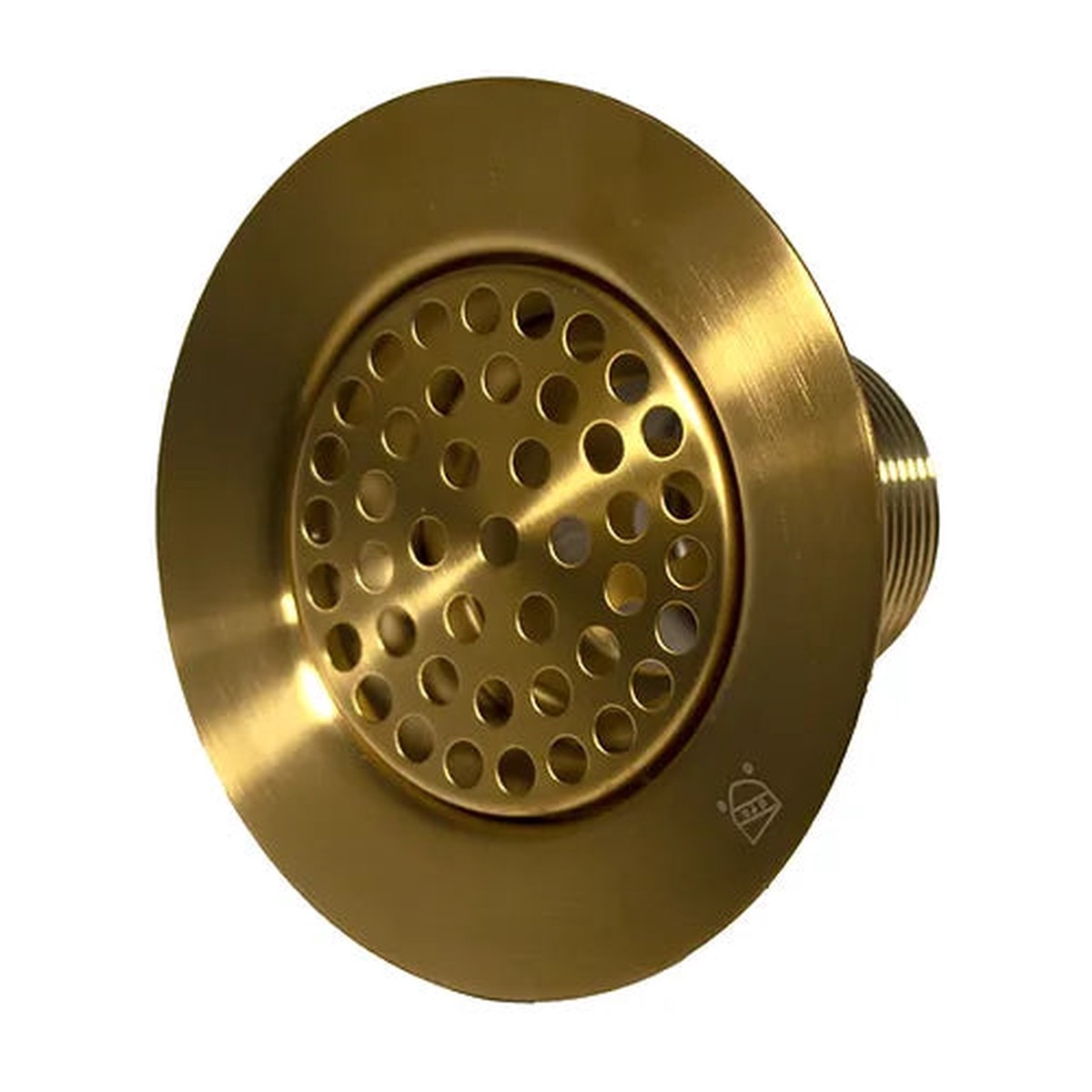 Nantucket Sinks 3-Inch Utility Sink Grid Drain Brushed Satin Brass