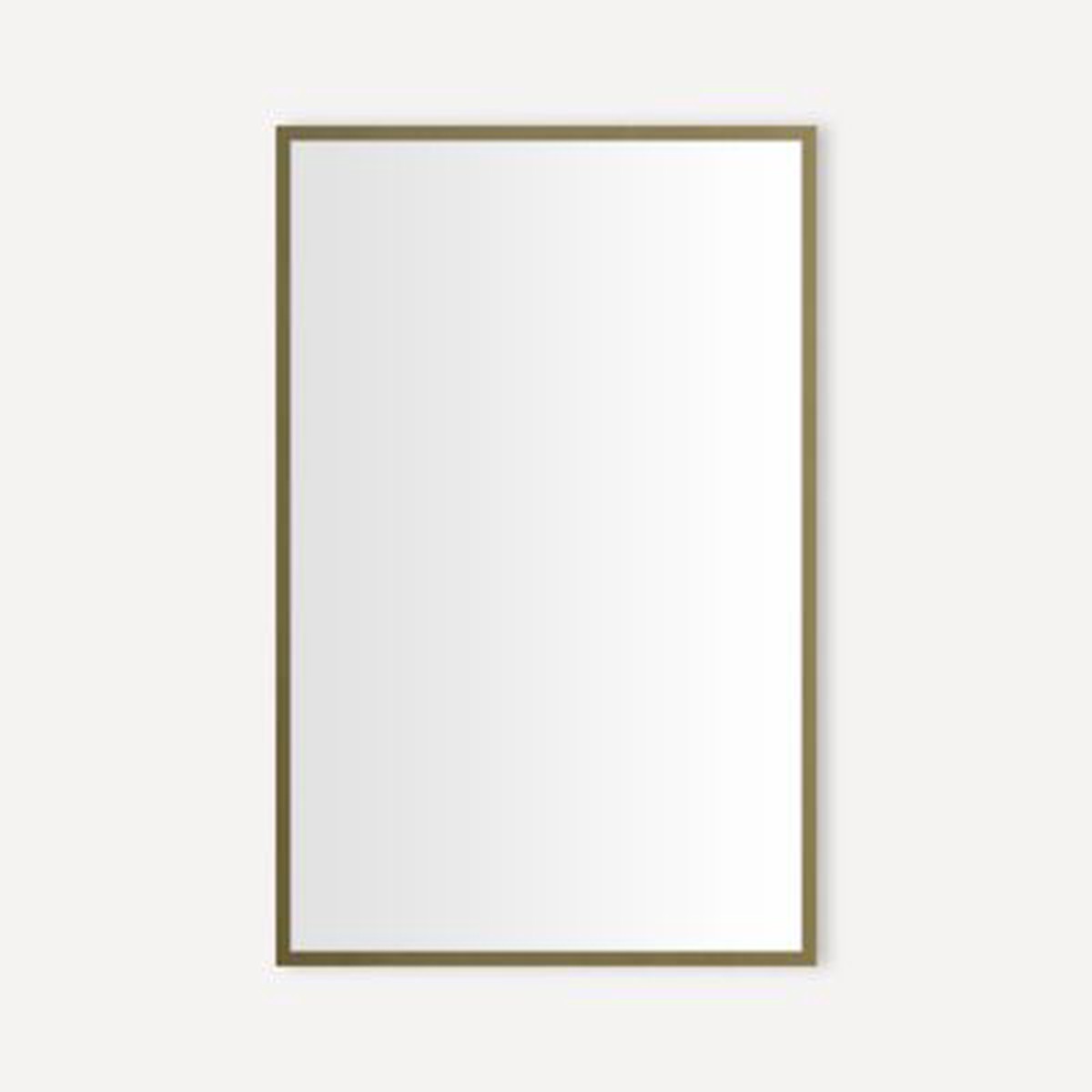 Robern CM2030TF87 Thin Framed Metal Mirror 20 x 30 x 1-34 Aged Brass