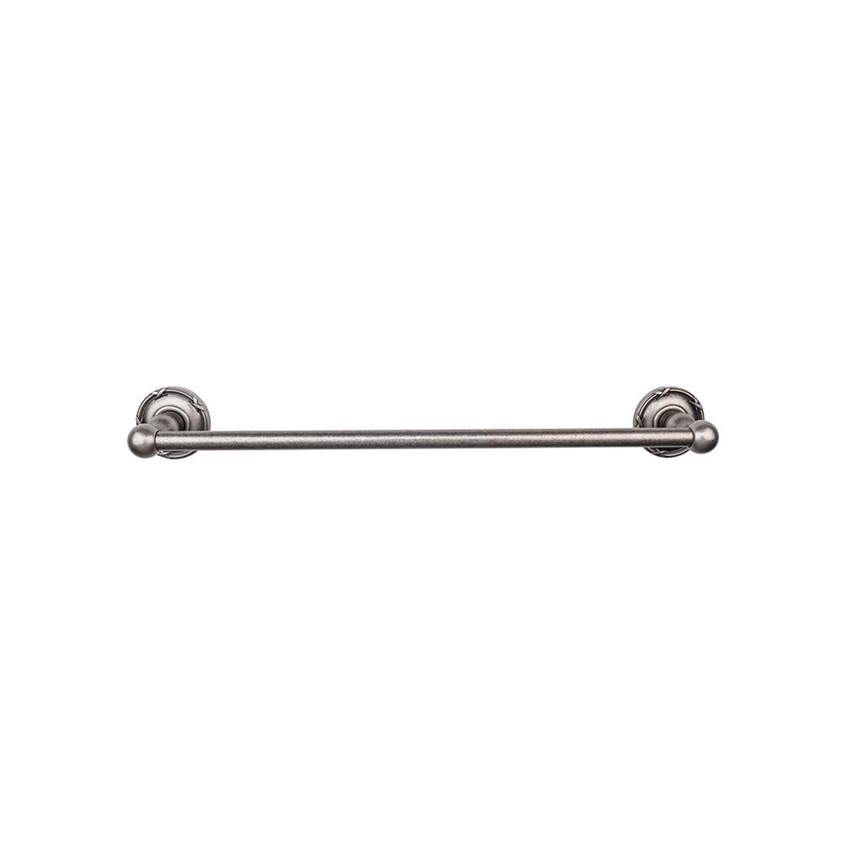 Top Knobs Edwardian Single Bath Towel Bar - Ribbon Backplate