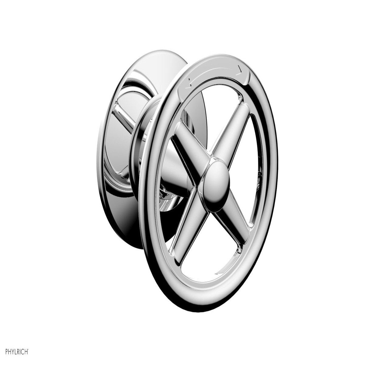 WORKS Volume ControlDiverter Trim - Cross Handle - Diverter Engraved 220-37