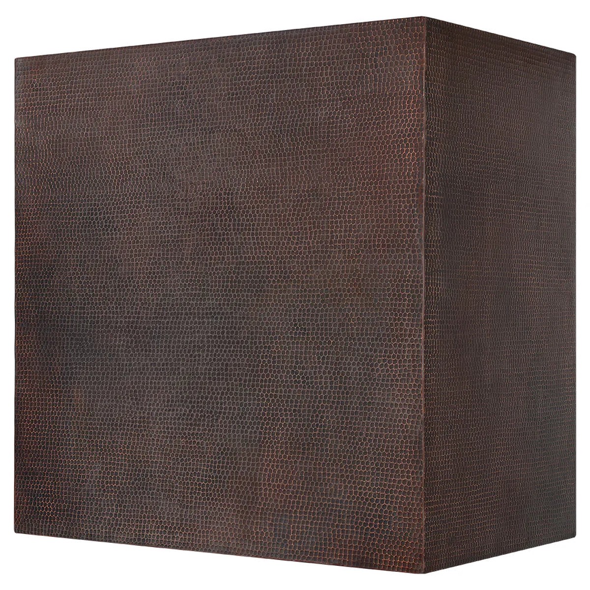 36 Box-Style Hammered Copper Range Hood with 1250CFM Blower