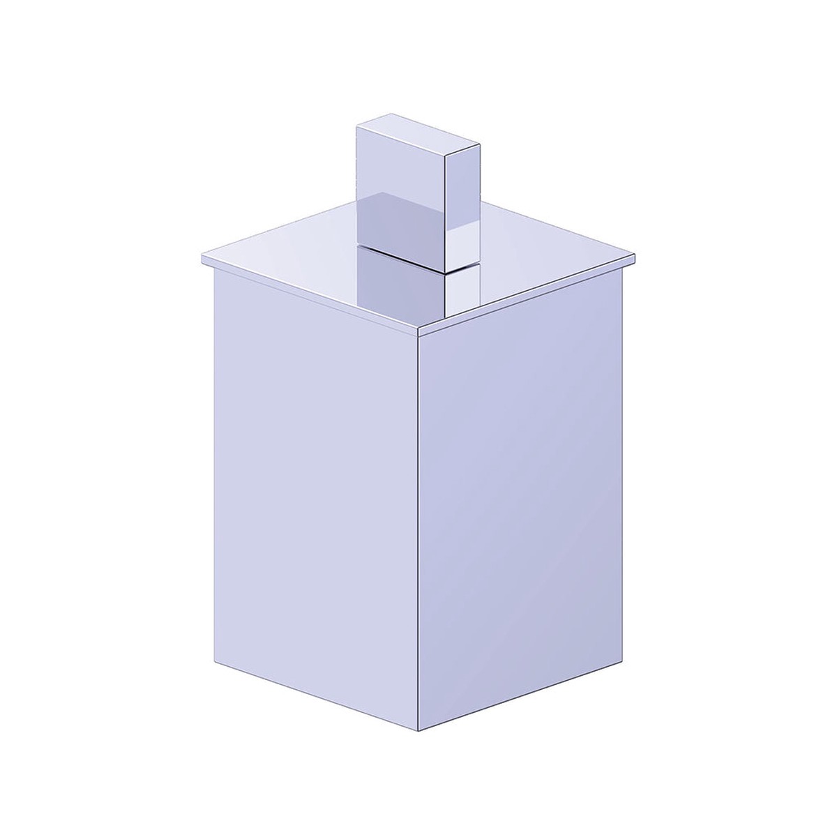 Berlin Large Cotton Box - Free Standing - 7 BrassPolished Chrome