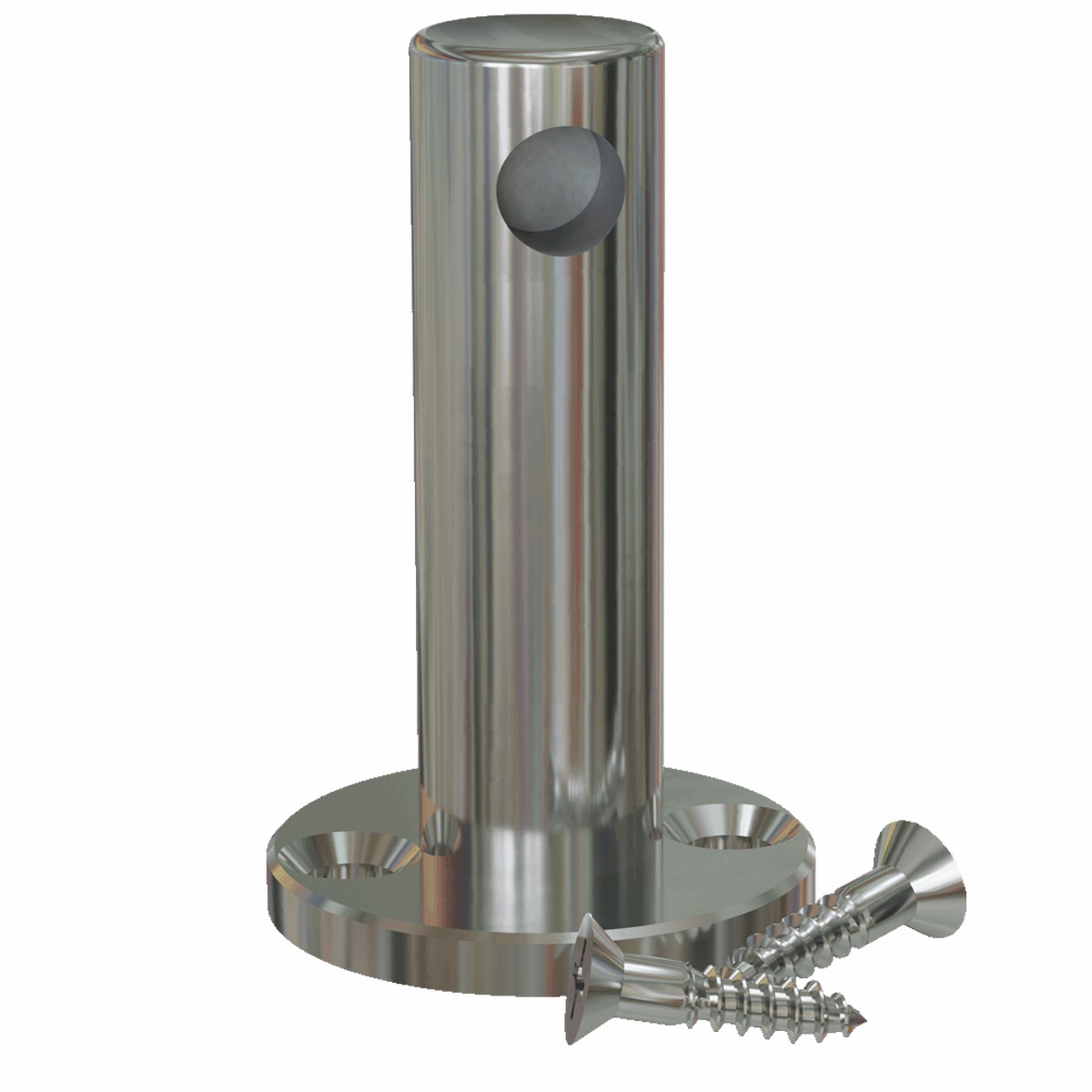 Gallery Rail Posts Single Contemporary Chrome