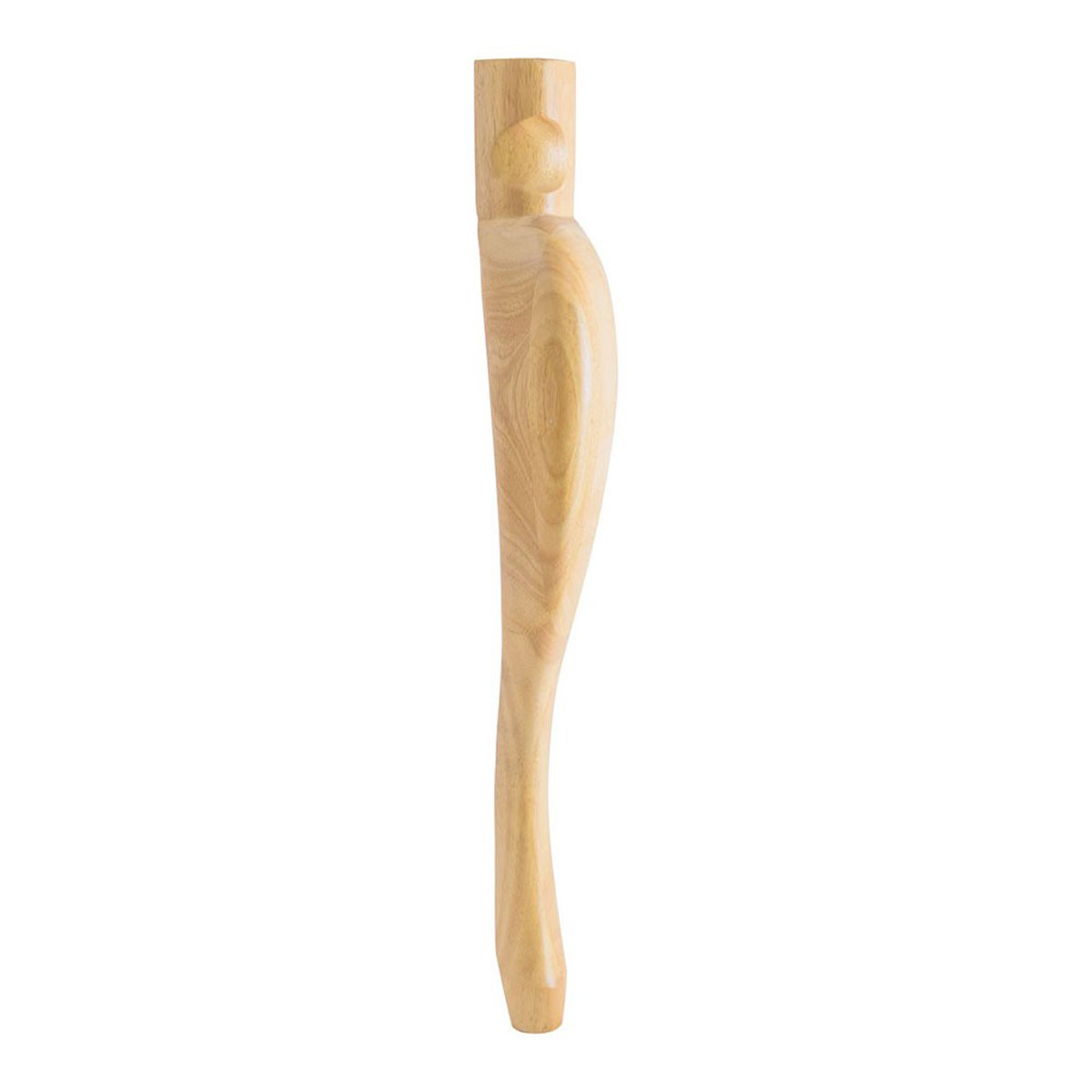 Hardware Resources 2-12 x 2-12 x 31 Rubberwood Queen Anne Leg