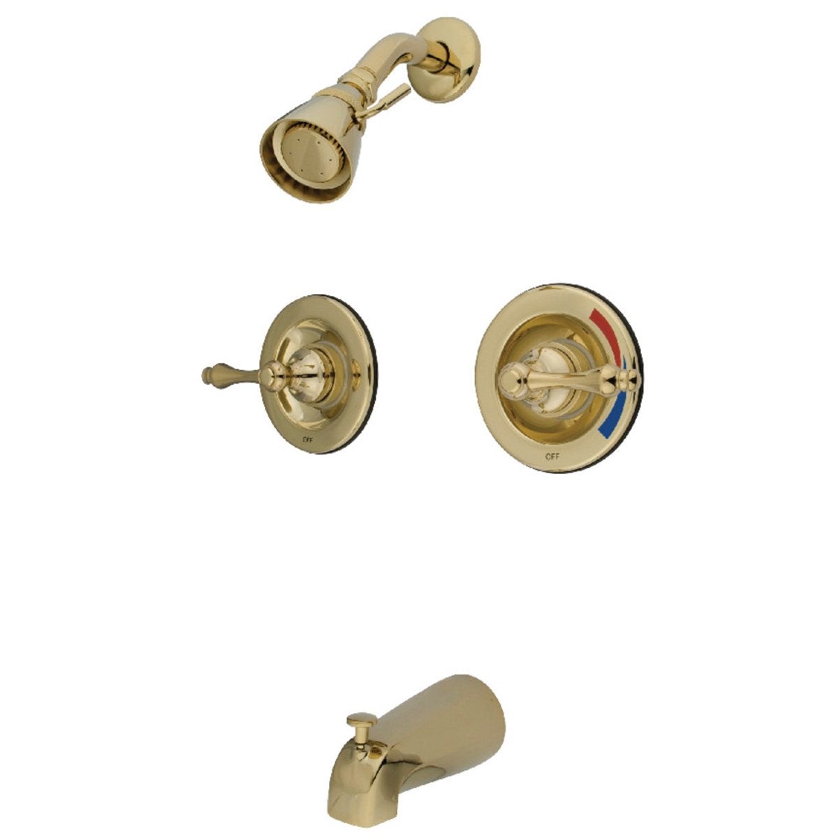 Kingston Brass Vintage Twin Handles Tub Shower Faucet