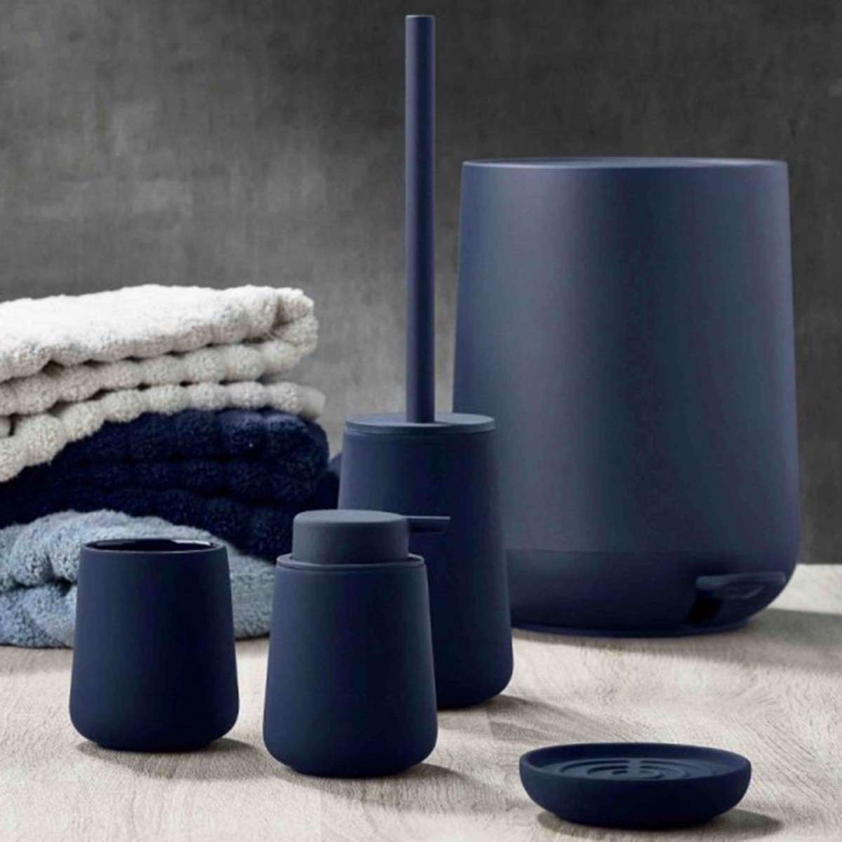 Nova One Bathroom Accessories Set - Free Standing - StonewareBlue