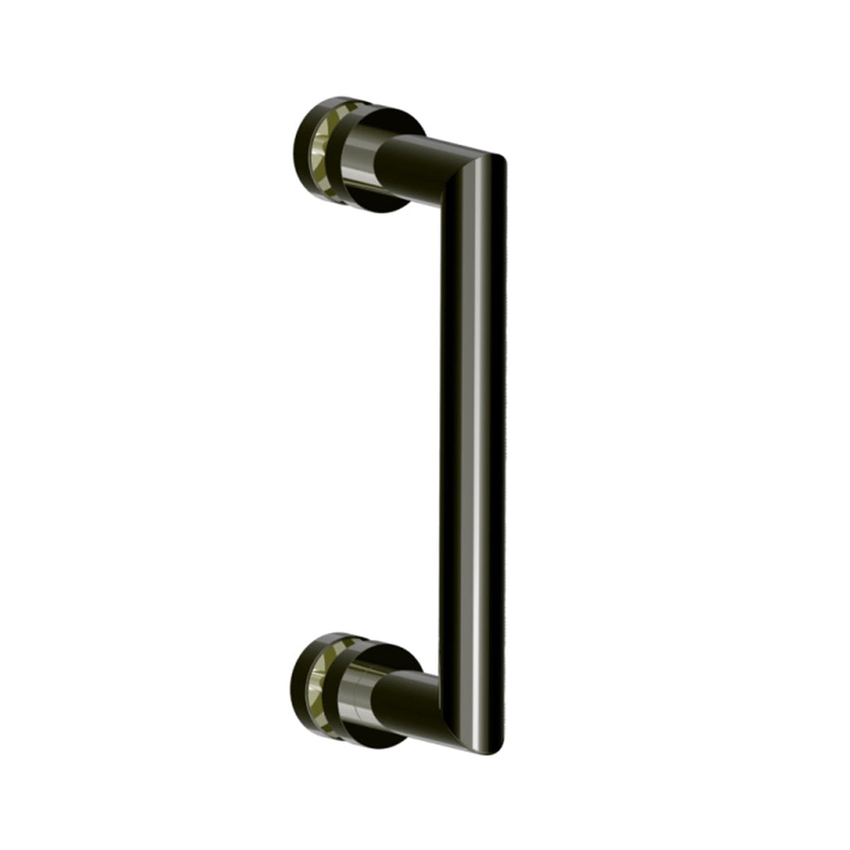 Oslo Single Shower Door Handle - Door Mount - 8 BrassGun Metal