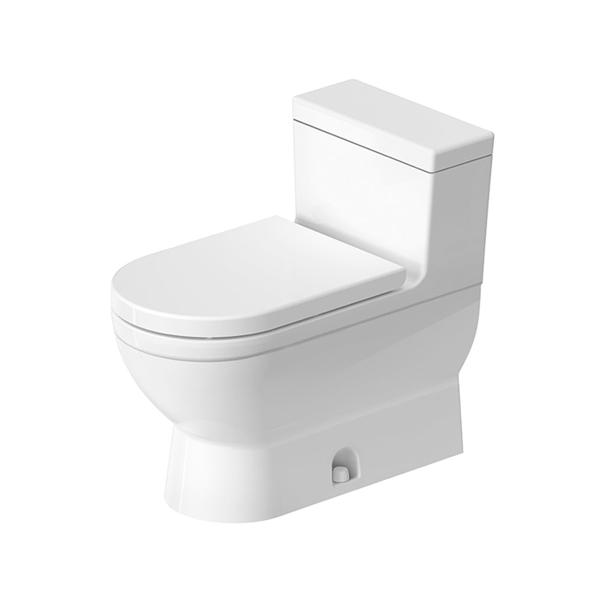 Starck 3 Complete Single Flush Left Lever One Piece Toilet - Floor Mount - 16 PorcelainWhite