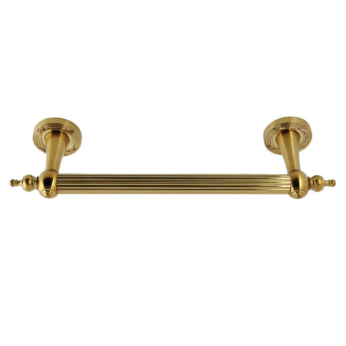 Templeton 12 Brass Decorative Grab Bar in Brushed Brass